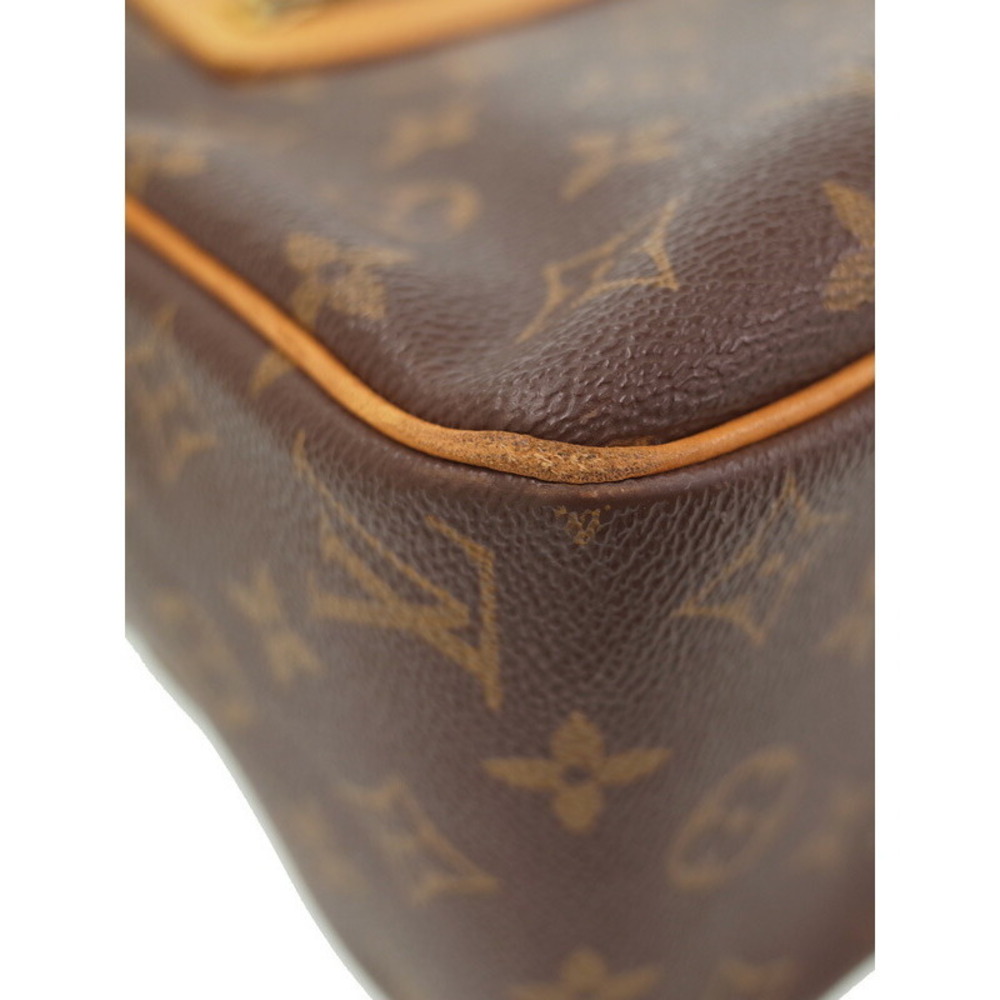 Louis Vuitton Cite Brown Shoulder Monogram Bag Leather - Picture 4 of 8